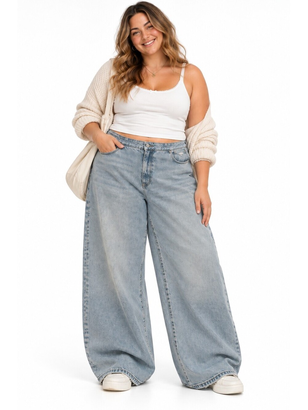 Wild Fable Ultra Wide Leg Jeans Size 17(1X) Light Wash